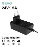 China 24V 1.5A Wall Mounted Power Adapters For Cheap Robot Lg Monitor Cash Register Router factory