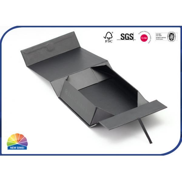 Quality Spot UV Logo Rigid Magnetic Lid Gift Foldable Box Matte Lamination for sale