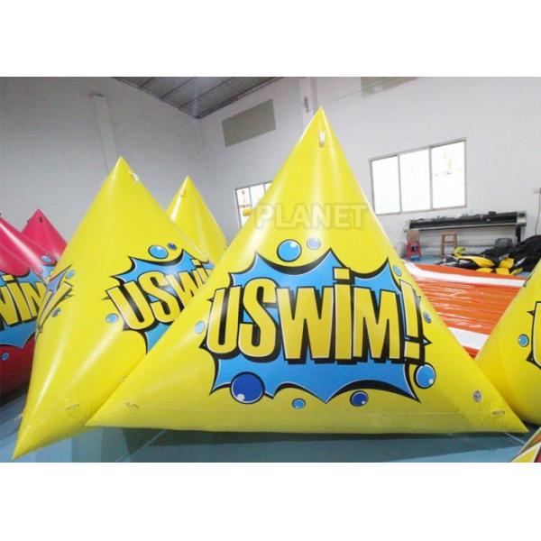 Quality Hot Air Welding UV Resistant Triangle Shape Floating Triathlon Water Race for sale