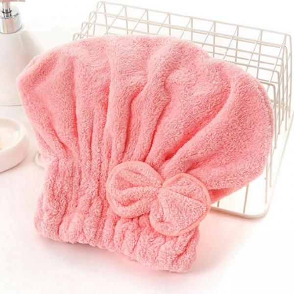 Quality Custom Logo 25x30cm Hair Drying Towel Cap For Hair Salon for sale