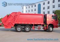 China Heavy Duty 15000L 15M3 HOWO Garbage Trucks 6 X 4 WP10.300NE31 Engine factory
