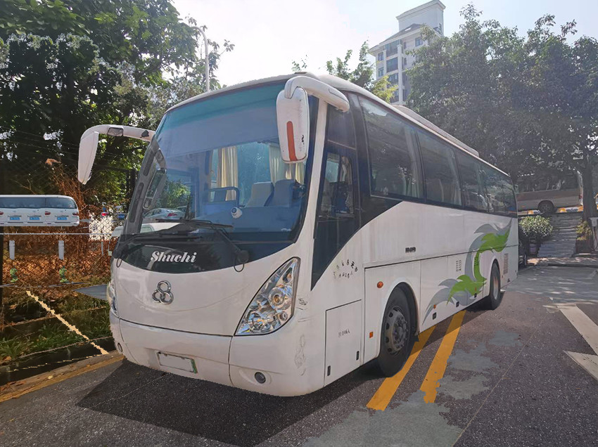Quality Shuchi 46 Seats Used Electric Bus Automatic Used Cars Mini Bus for sale