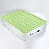 China Flocked PVC Inflatable Sleeping Mat Portable Air Mattress With Pump factory