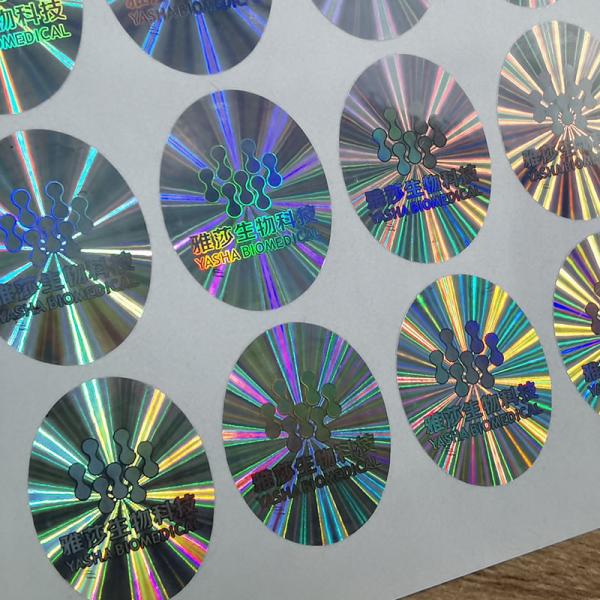Quality Custom Printing Holographic Security Stickers Label Reflective for sale