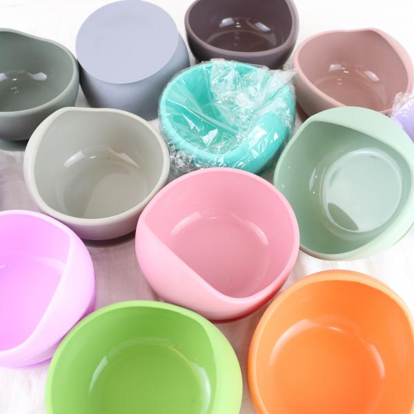 Quality Eco Friendly Silicone Bowl Set Round Shape For Family Travel OEM for sale
