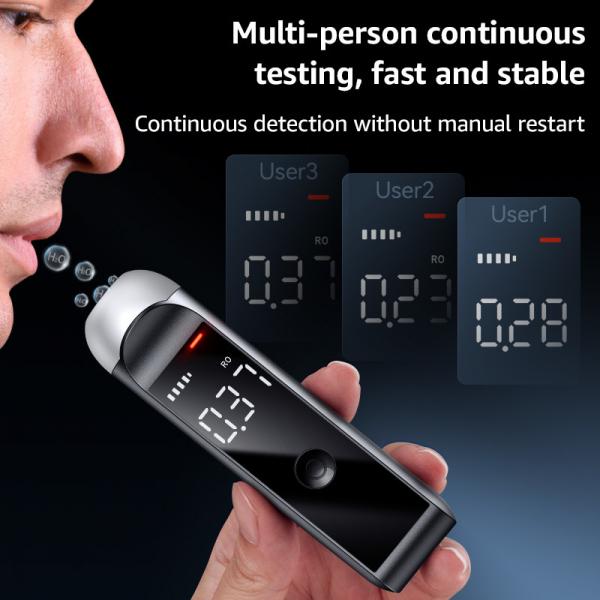 Quality Fast Response Portable Alcohol Breathalyzer Machine With LCD Display for sale