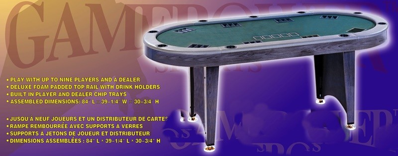 China 84 Inches Oval Poker Table , Indoor  Modern Poker Table With Folding Legs factory