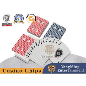 Quality 0.3mm Thickness Casino Poker Cards , Jumbo Index 100% Black Core Papper Playing for sale