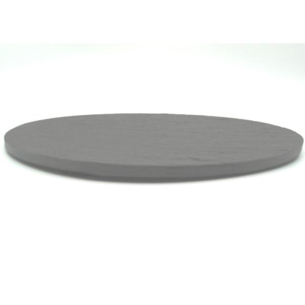 Quality Black Round Slate Placemats Diameter 22cm Natural Surface Eco Friendly for sale