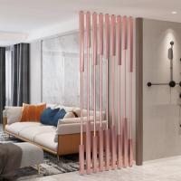 Quality Aluminum Pink Column Screen Partition Divider For Living Room for sale