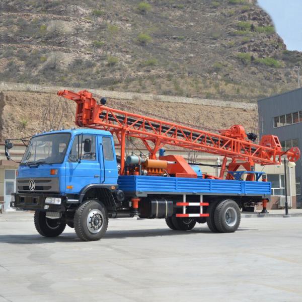 Quality 95kw 400m Deep Water Well Drilling Rig , Water Borehole Drilling Equipment Truck for sale