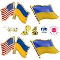 China Printing Patriotic Collectible Pin Badges , Soft Enamel Cross Flag Lapel Pins factory