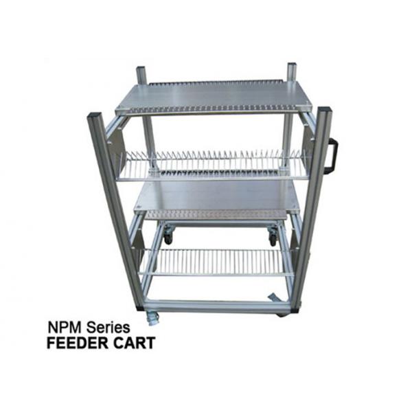Quality Durable aluminum frame PANASONIC CM402, CM602, and NPM Feeder Cart, 2 layers and 30 feeder slots in each layer for sale