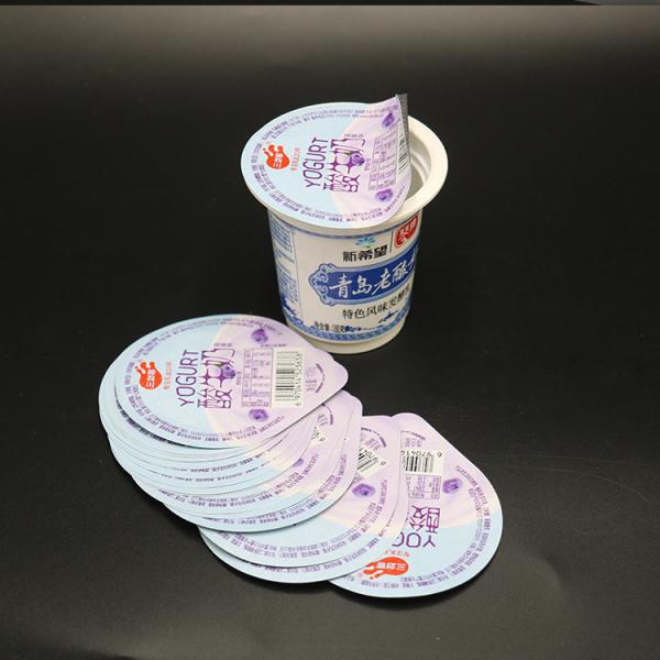 Quality 38mic 7.4cm Foil Yogurt Lids Recyclable Anti Acid For Plastic Cup Retain Freshness for sale