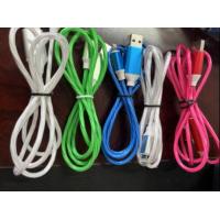China 2.4A USB Flowing Light Led Three In One Data Cable Nylon Braided factory