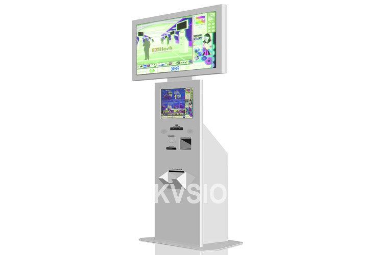China Dual Sides Self Service Computer Kiosk , Multimedia Kiosk Easy To Operate factory
