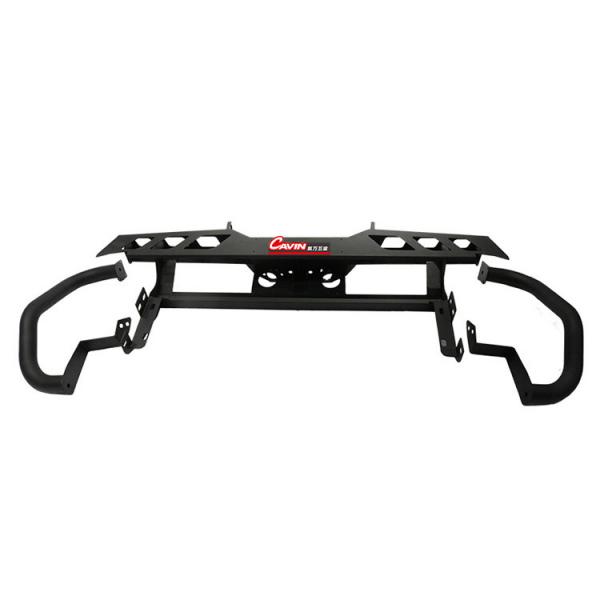 Quality OEM Black Off Road Hilux Revo Rear Bumper For Pickup Truck for sale