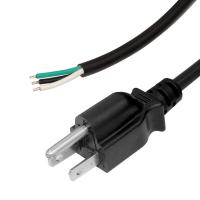 China Usa NEMA 5-15P To Stripped Replacement Open End Power Cord With Us Male Connector 18Awg factory
