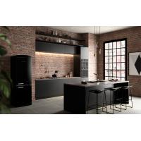 China Industrial Style Modern Minimalist Kitchen Cabinets Design Customized Black Kitchen System factory