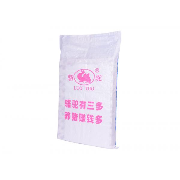 Quality Plastic Woven Sacks Industrial Bags And Sacks With Pp Woven Fabrics Double Stitches Gravure Printing for sale