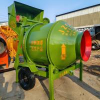China 380V Customized Voltage Self Loading Cement Mixer 80MM Aggregate Self-Dumping Mixing Machine factory