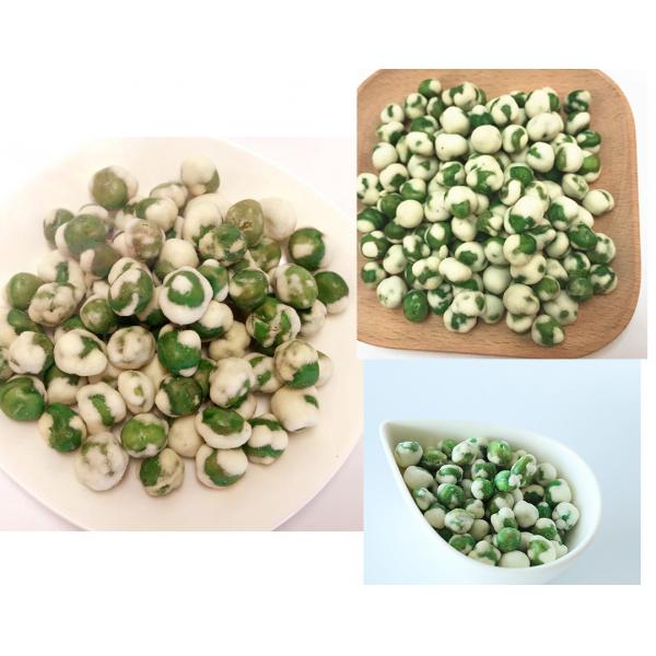 Quality Roasted Coated White Wasabi Flavor Green Peas Kosher Certified Natural Foods for sale