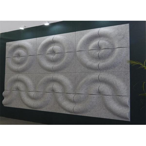 Quality Flame Retardant 3d Acoustic Wall Panels Noise Absorbing Wall Art Heat Insulation for sale