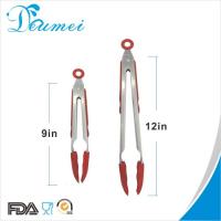 China 9Inches 12Inches Stainless Steel Food Tongs with Silicone Tips /Silicone Food Tongs/Silico factory