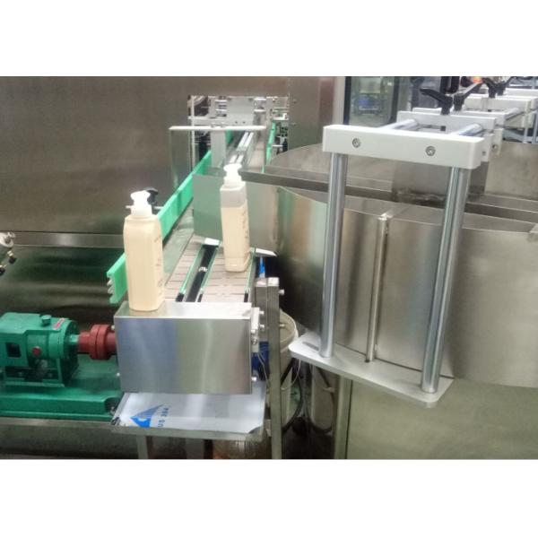 Quality Energy Saving Shampoo Bottle Filling Machine Pneumatic Lifting 12 Months for sale