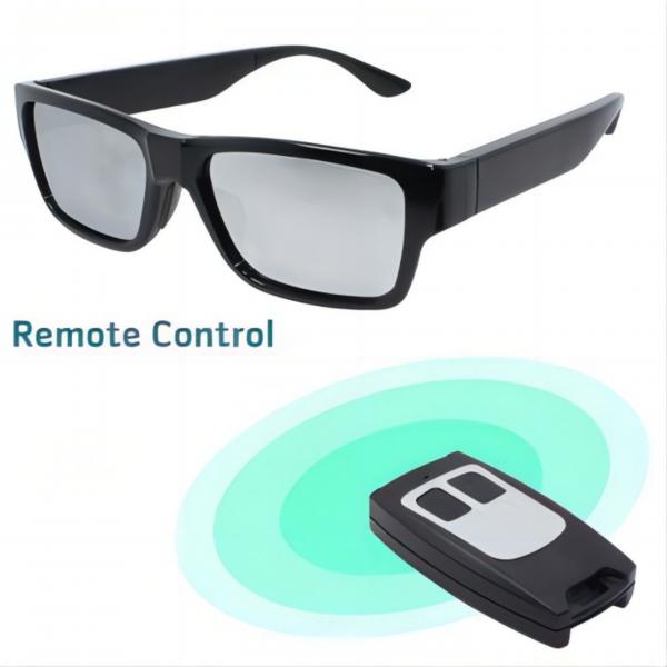 Quality Plastic Spy Video Sunglasses Rechargeable With Hidden Form Camera for sale