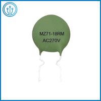 China Degaussing MZ71 18OHM Ceramic PTC Thermistor 7.5MM Positive Coefficient Thermistor factory