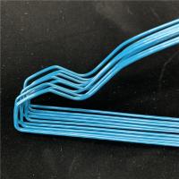 China Steel Thin Wire Hangers , Electrostatic Spraying Wet Clothes Drying Hanger factory
