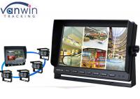 China Rack Mount 10 Inch HD Car TFT LCD On-board Monitor Display with Quad Pictures factory