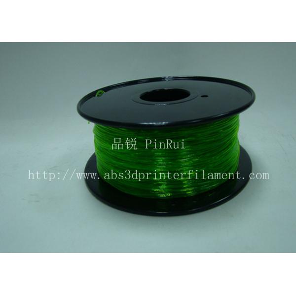 Quality Green 0.8kg / Roll Flexible 3D Printer Filament Environmentally Friendly for sale