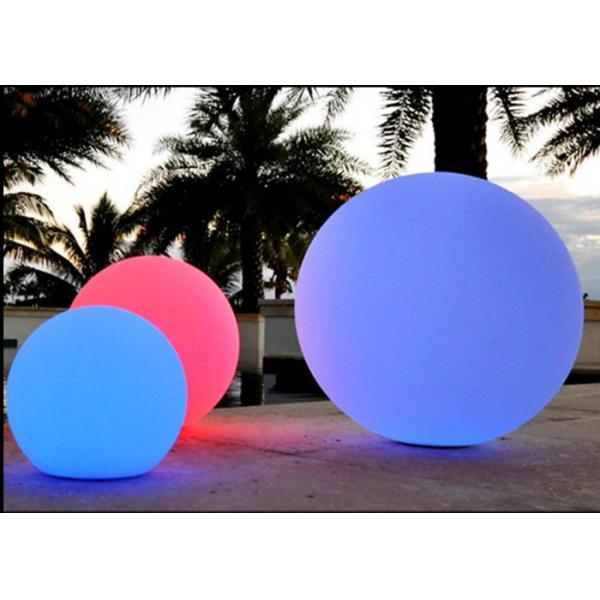 Quality 80cm LED Ball Lights Waterproof , PE Plastic Park Floating Pool Ball Lights  for sale