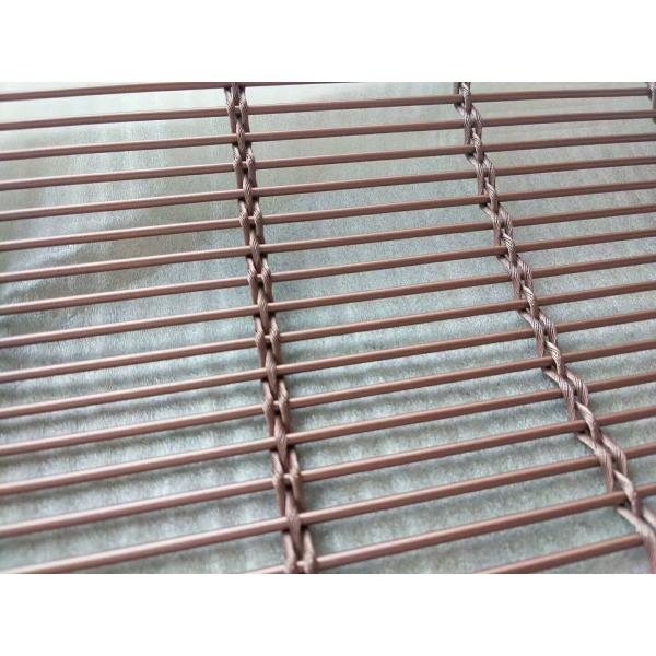 Quality External SUS 304 316 Decorative Woven Wire Mesh Curtain Wall ISO9002 for sale