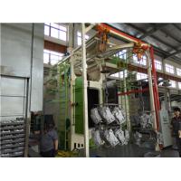China Double Hanger Hook Type Sand Blasting Machine Workpiece 500kg For Alloy Wheels factory