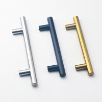 China SS201 SS304 Furniture Hardware Replacement Parts T Bar Cabinet Handles 64mm dia factory