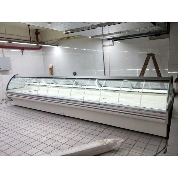 Quality Butcher Serve Over Counter Display Fridge Fresh Meat Display Chiller High Energy for sale