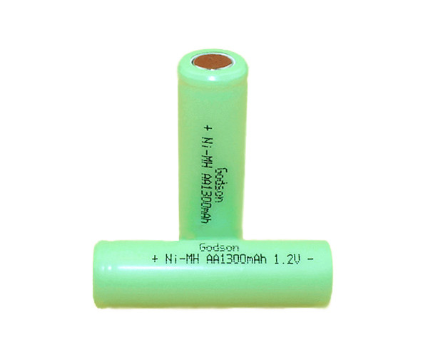 Quality 1.2V 0.1C Emergency Exit Sign Battery AA 1300mAh Ni MH Battery for sale