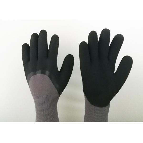 Quality Warm Winter Latex Coated Gloves Hot Melting Cuff Stitch Great Grip Capacity for sale