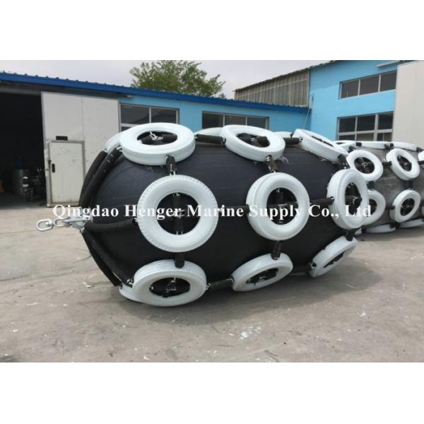 Quality 50 Kpa 80 Kpa Inflatable Marine Rubber Fender Black Color For Port And Dock for sale