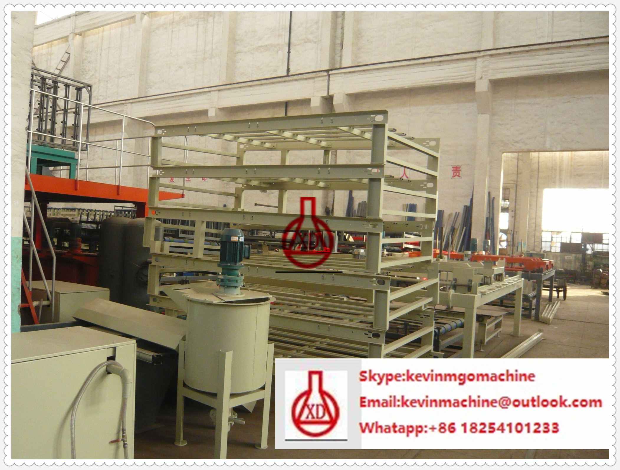 China Non Asbestos Fiber Cement Board Production Line With 2000SQM Larger Capacity for sale