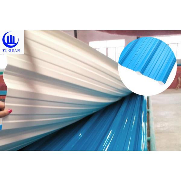 Quality Sound Insulation PVC Roof Tiles Shingles 63 Degree Roundwave Roofing Sheet for sale