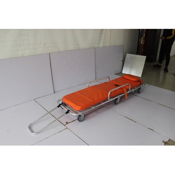 Quality 190 X 55 X 92CM Folding Ambulance Stretcher Trolley 40kg Height Adjustable for sale