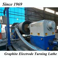 china Facing Tapping Graphite Eletrode Horizontal CNC Lathe
