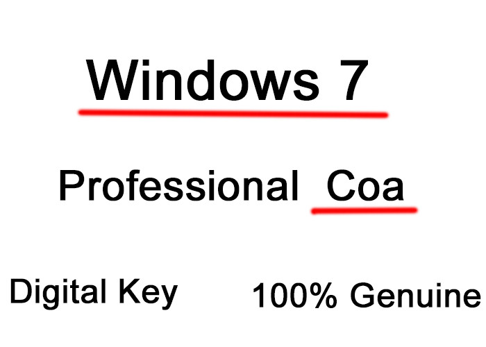 China OEM Microsoft Windows 7 License Key , Windows 7 Pro Product Key Coa 32/64bit for sale