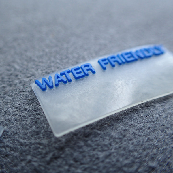 Quality Transparent 3D Logo PVC Personalized Clothing Labels for sale