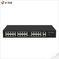 China 24 Port 10/100M 10g SFP PoE Ethernet Switch with 2 x Gigabit Uplink for sale