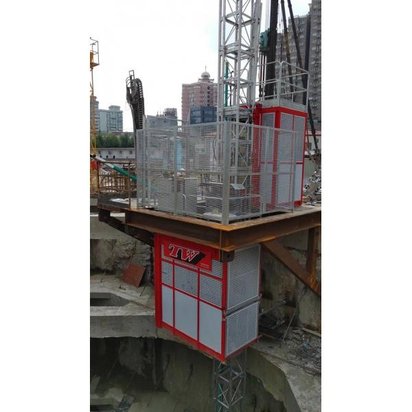 Quality Q345B Steel 1000kg Material Rack And Pinion Hoist Lift For Tunnel for sale